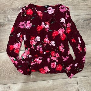 Floral peplum top